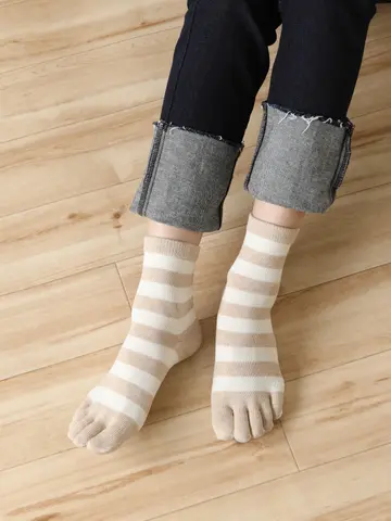 レディース ボーダー柄靴下 靴下屋公式通販 Tabio オンラインストア