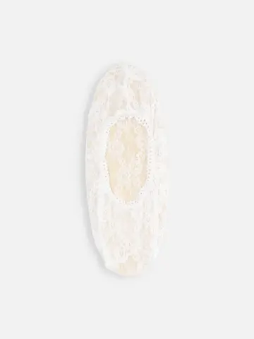 縫製花柄レースカバーソックス（24.0〜26.0cm）