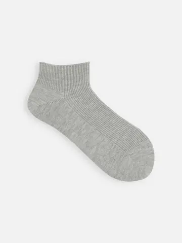 1×1リブちょい長ショートソックス