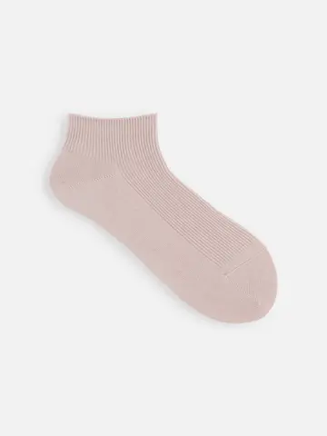 1×1リブちょい長ショートソックス