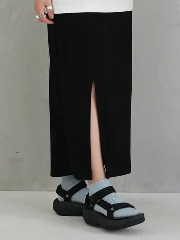 1×1リブちょい長ショートソックス