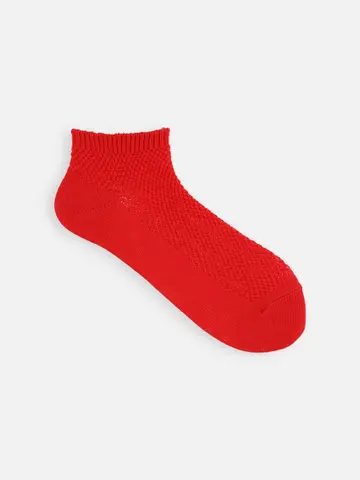 総メッシュちょい長ショートソックス