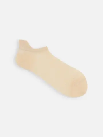 【さらっと冷感】メッシュアキレスガードスニーカー丈ソックス