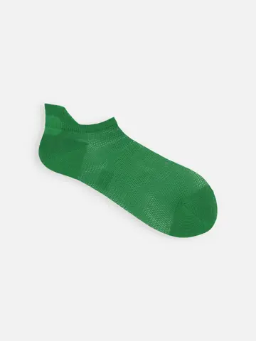 【さらっと冷感】メッシュアキレスガードスニーカー丈ソックス