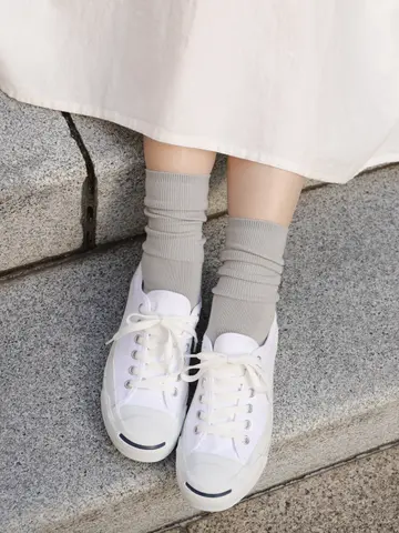 【定番】2WAY無地ショートソックス