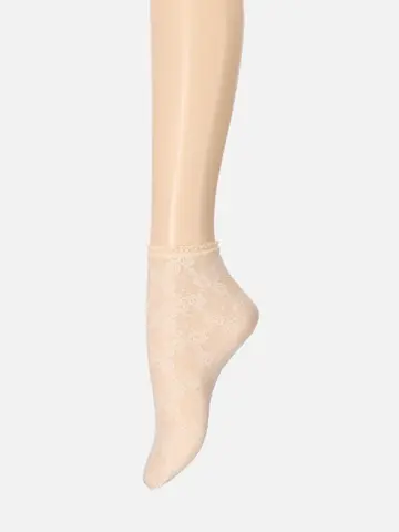 縫製レースショートソックス