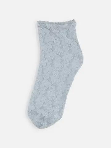 縫製レースショートソックス