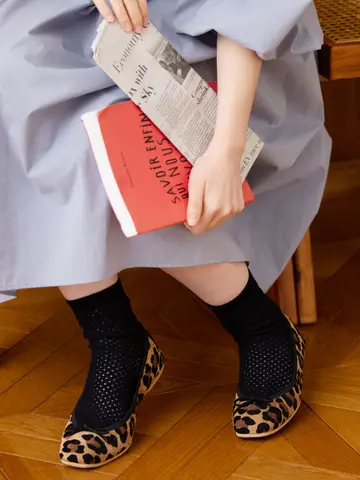 クロシェメッシュショートソックス