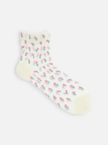 チュールチューリップショートソックス