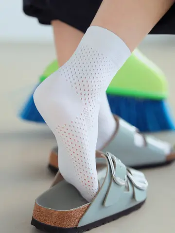 【さらっと快適】FULL MESHショートソックス