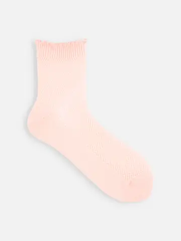 【履き口ゆったり】メロウメッシュショートソックス