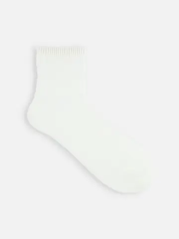 【表糸リネン100％】ピュアリネンメッシュヘリンボーンショートソックス