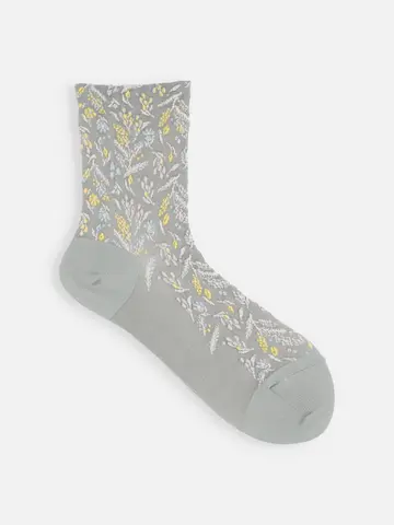 お花畑フロートショートソックス