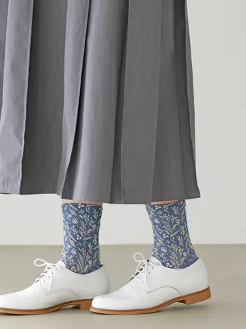 お花畑フロートショートソックス