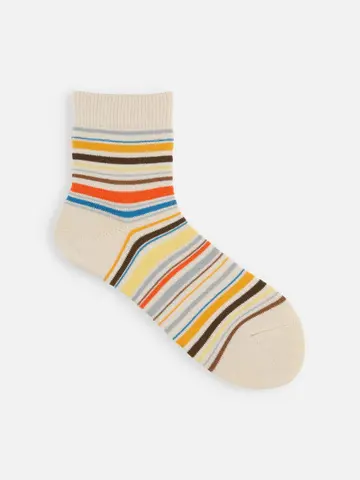 マルチボーダーショートソックス