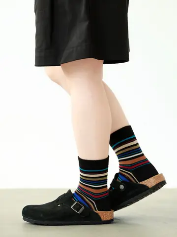 マルチボーダーショートソックス