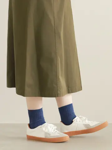 【WEB限定】薄手6×2リブショートソックス