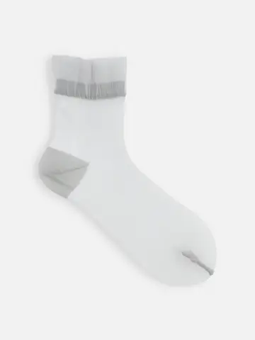 オールシアーショートソックス