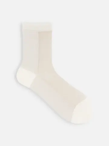 ラメバイカラーショートソックス