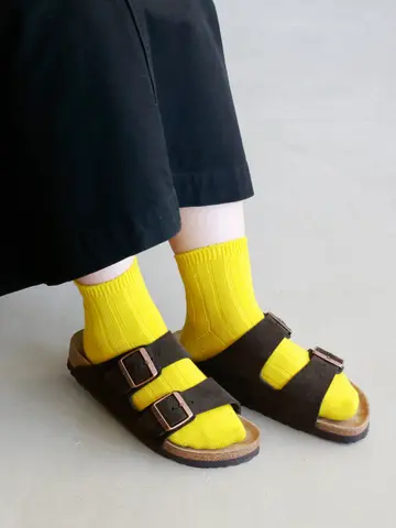 【定番】太リブショートソックス