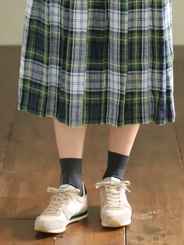 【定番】ゴム長無地ショートソックス