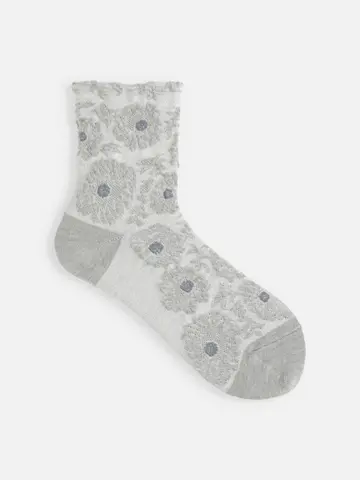 お花フロートショートソックス