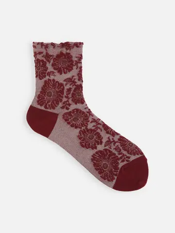 お花フロートショートソックス