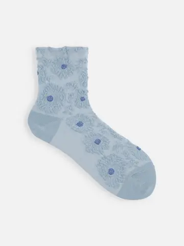 お花フロートショートソックス