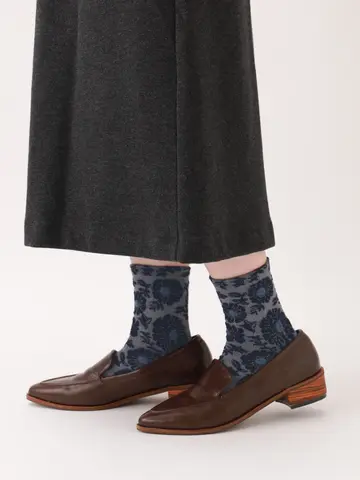 お花フロートショートソックス