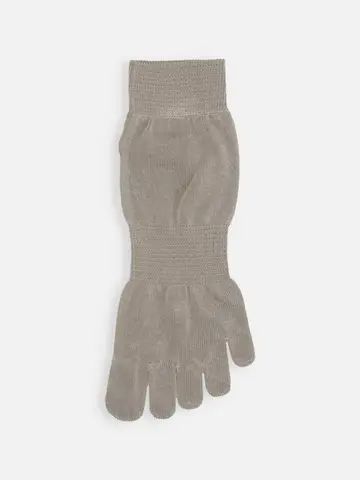 【綿100%】ゴム長五本指ショートソックス(23〜24cm)