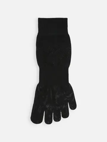 【綿100%】ゴム長五本指ショートソックス(23〜24cm)