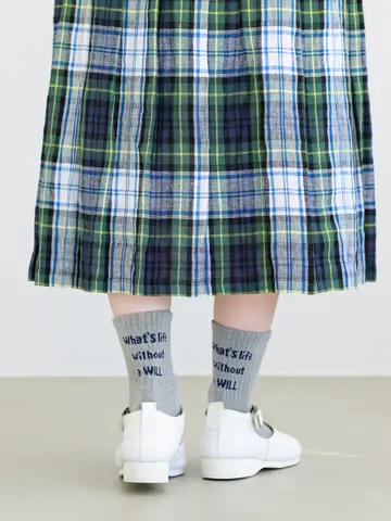 メッセージロゴショートソックス