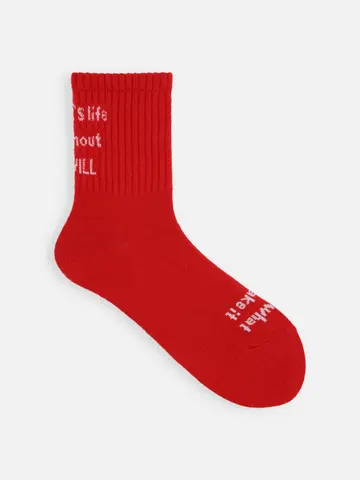 メッセージロゴショートソックス