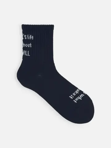 メッセージロゴショートソックス