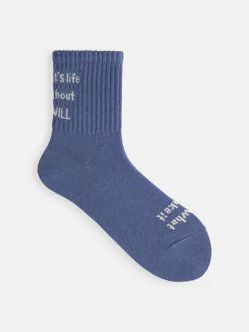 メッセージロゴショートソックス