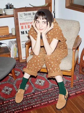 くるくるベタショートソックス