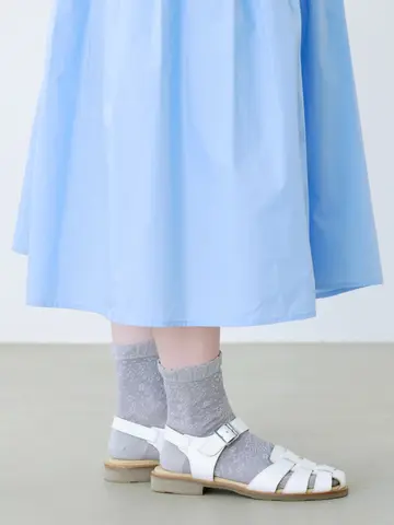 フロート花冠ドットショートソックス