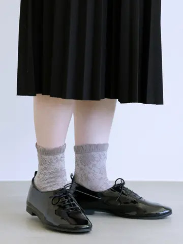 フロート花冠ドットショートソックス