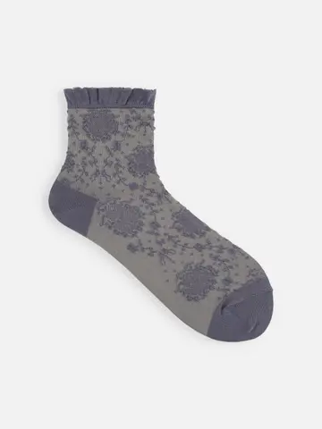 フロート花冠ドットショートソックス