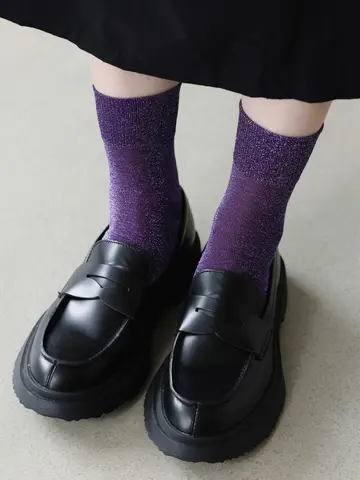 【迷ったらコレ】ラメゴム長ショートソックス