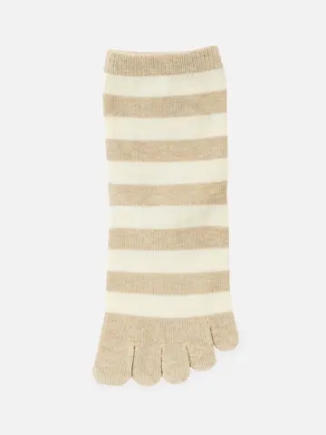 五本指ボーダーソックス