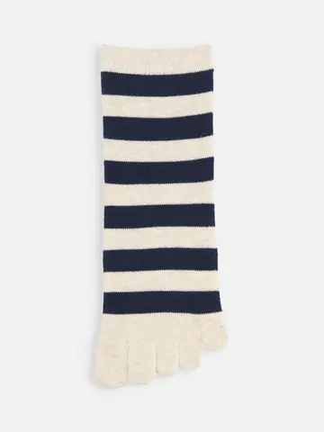 五本指ボーダーソックス