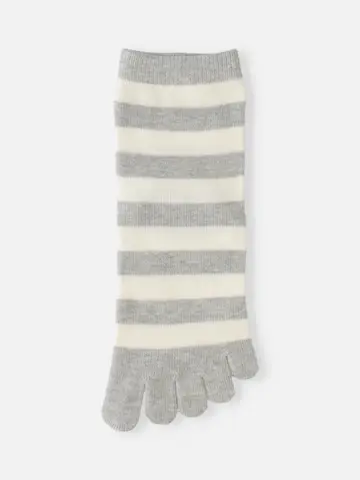 五本指ボーダーソックス