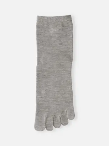 無地五本指ショートソックス