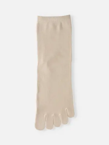 無地五本指ショートソックス