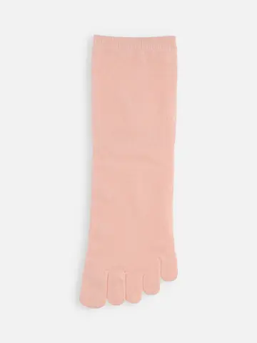 無地五本指ショートソックス