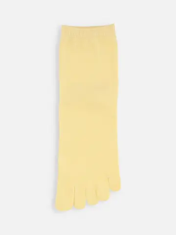 無地五本指ショートソックス