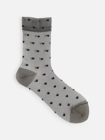 チュールハートショートソックス