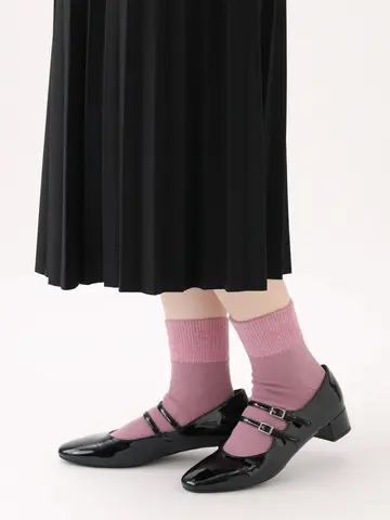 トップモールゴム長ショートソックス