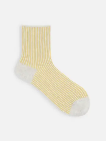 【ゴムくちソフト】ストライプショートソックス